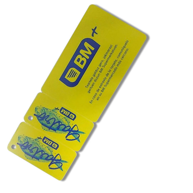 Cartellino in PVC 2 in 1 a scatto in plastica con cartellino combinato